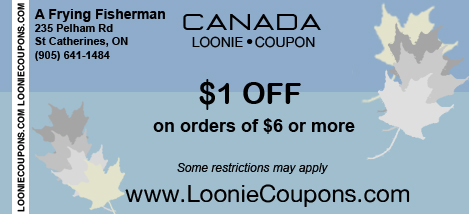 A Frying Fisherman Printable Restaurant Coupon