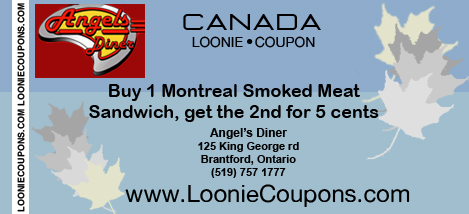 Angels Diner Printable Restaurant Coupon