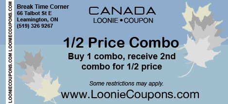 Break Time Corner Printable Restaurant Coupon