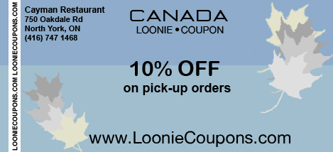 Cayman Printable Restaurant Coupon