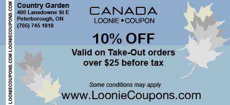 Country Garden Printable Restaurant Coupon