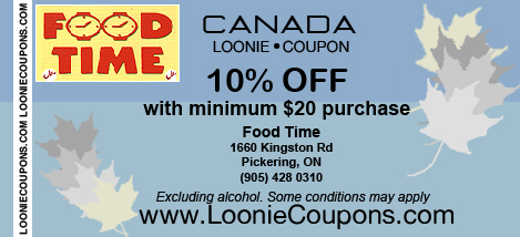 Food Time Printable Restaurant Coupon
