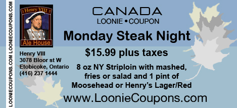 Henry VIII Printable Restaurant Coupon