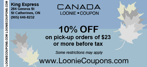 King Express Printable Restaurant Coupon