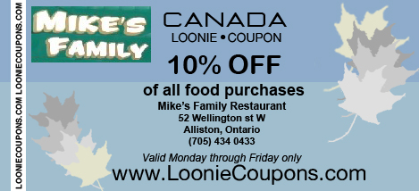 Mikes Family Printable Restaurant Coupon
