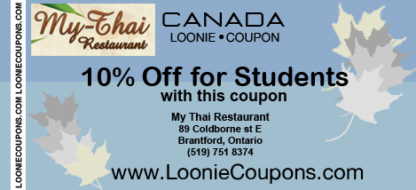 My Thai Printable Restaurant Coupon