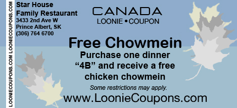 Star House Family Restaurant - Printable Restaurant Coupon