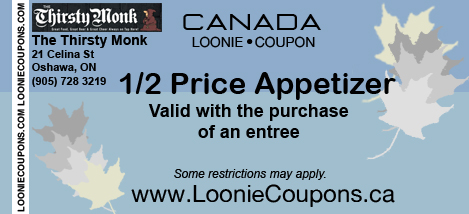The Thirsty Monk Printable Restaurant Coupon