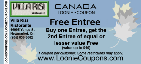 Villa Risi Printable Restaurant Coupon