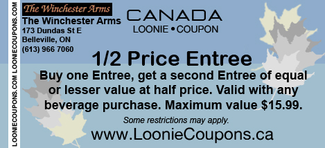 The Winchester Arms Printable Restaurant Coupon