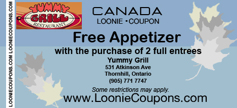 Yummy Grill Printable Restaurant Coupon